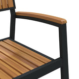 Garden Chair 8 pcs Brown 56 x 57 x 87cm Solid Acacia wood