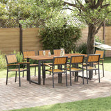 Garden Chair 8 pcs Brown 56 x 57 x 87cm Solid Acacia wood