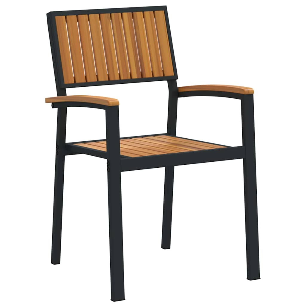 Garden Chair 8 pcs Brown 56 x 57 x 87cm Solid Acacia wood