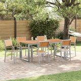 Garden Chair 6 pcs Brown 56 x 57 x 87cm Solid Acacia wood
