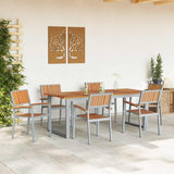 Garden Chair 6 pcs Brown 56 x 57 x 87cm Solid Acacia wood