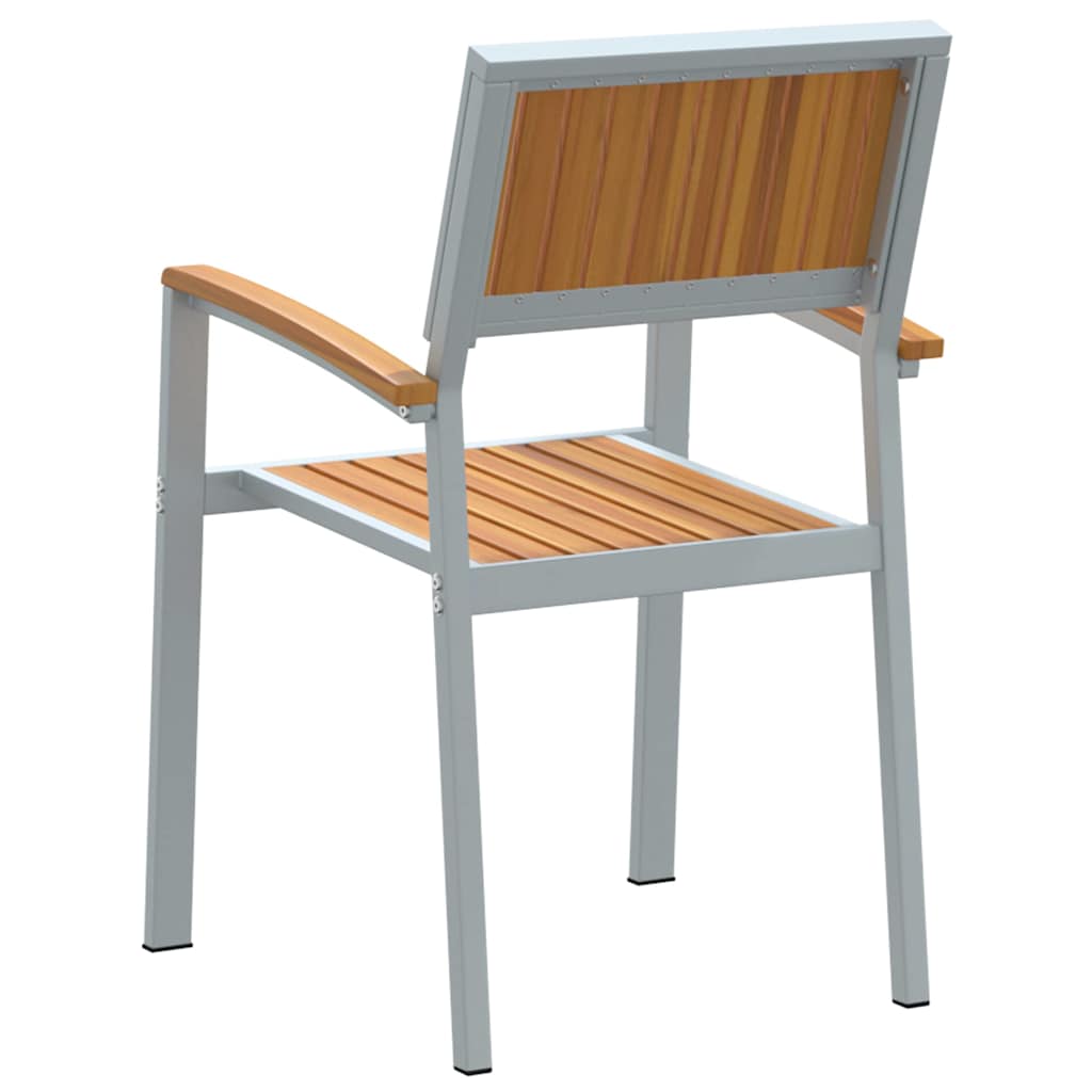 Garden Chair 6 pcs Brown 56 x 57 x 87cm Solid Acacia wood