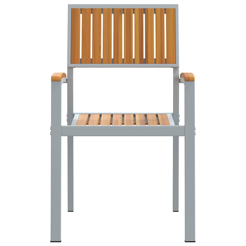Garden Chair 6 pcs Brown 56 x 57 x 87cm Solid Acacia wood