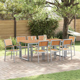 Garden Chair 8 pcs Brown 56 x 57 x 87cm Solid Acacia wood