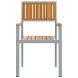 Garden Chair 8 pcs Brown 56 x 57 x 87cm Solid Acacia wood