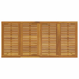 Garden Dining Set 9 pcs Black Solid Acacia Wood