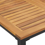 Garden Dining Set 7 pcs Black and brown 200 x 90 x 75 cm