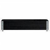 Garden Planter Black 100x50 cm Solid Wood Pine