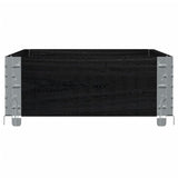 Garden Planter Black 100x50 cm Solid Wood Pine