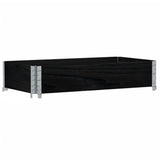 Garden Planter Black 100x50 cm Solid Wood Pine