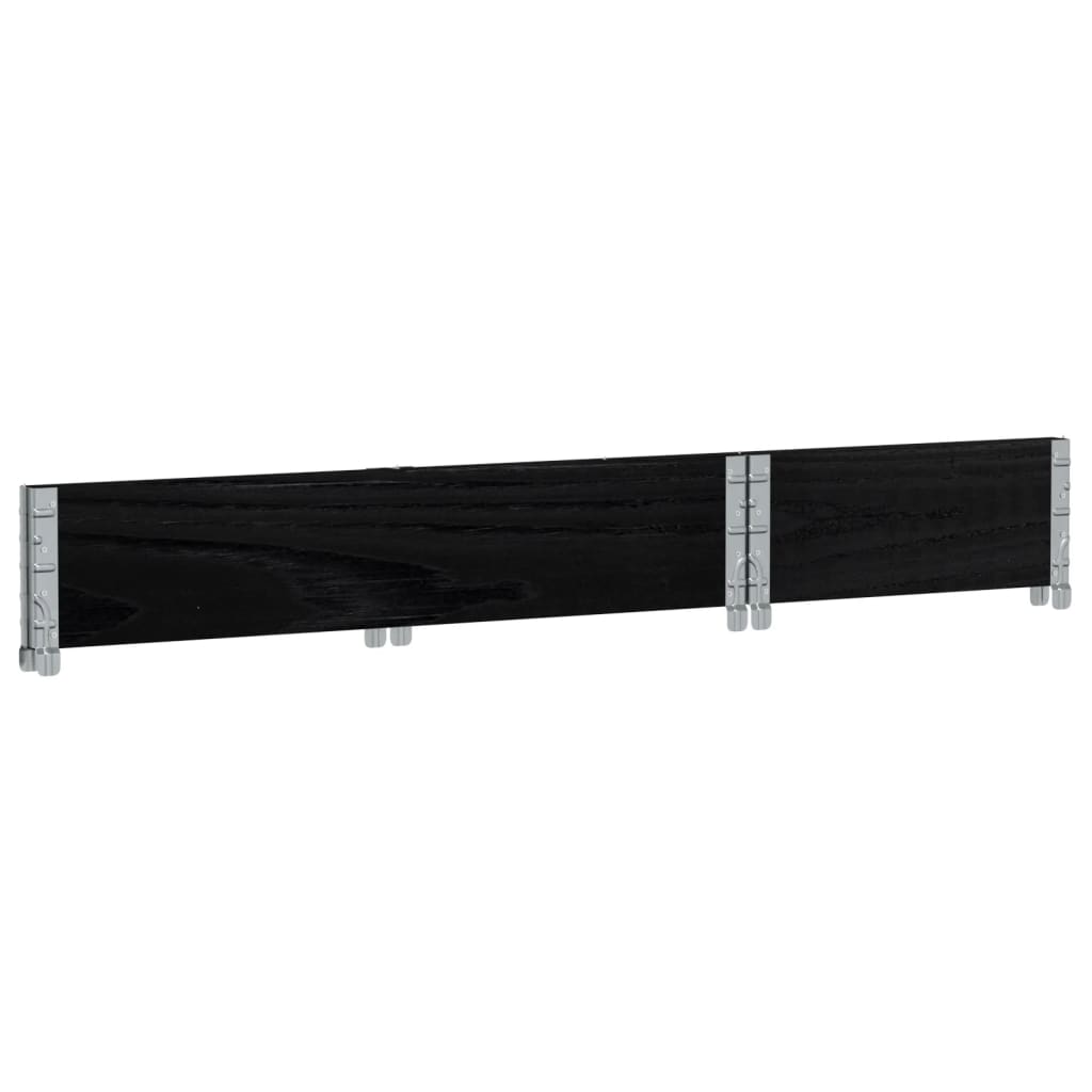 Garden Planter Black 100x50 cm Solid Wood Pine