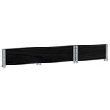Garden Planter Black 100x50 cm Solid Wood Pine