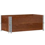 Garden Planter Brown 100x50 cm Solid Wood Pine