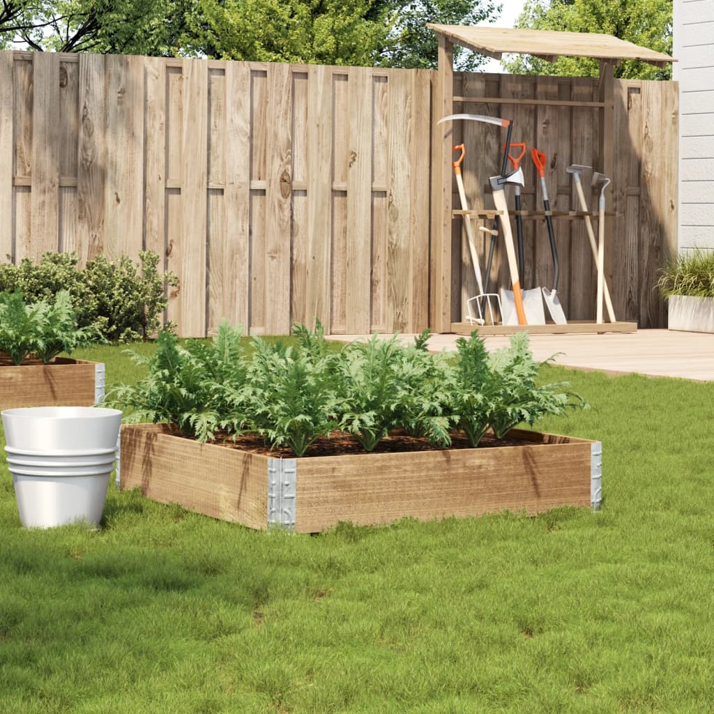 Garden Planter 100x100 cm Solid Pine Wood