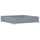 Garden Planter Grey 100x100 cm Solid Wood Pine
