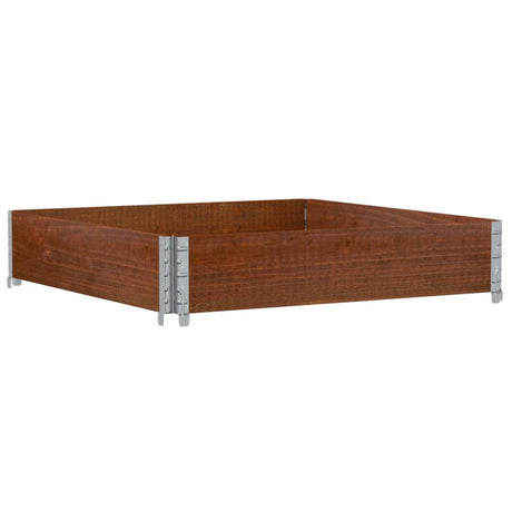 Garden Planter Brown 100x100 cm Solid Wood Pine