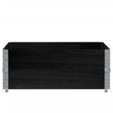 Garden Planter Black 100x100 cm Solid Wood Pine