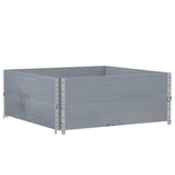 Garden Planter Grey 100x100 cm Solid Wood Pine