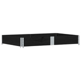 Garden Planter Black 150x100 cm Solid Wood Pine