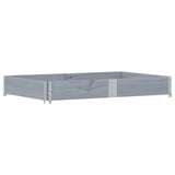 Garden Planter Grey 150x100 cm Solid Wood Pine