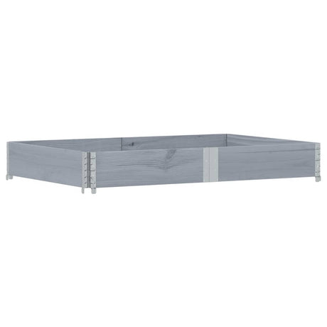 Garden Planter Grey 150x100 cm Solid Wood Pine