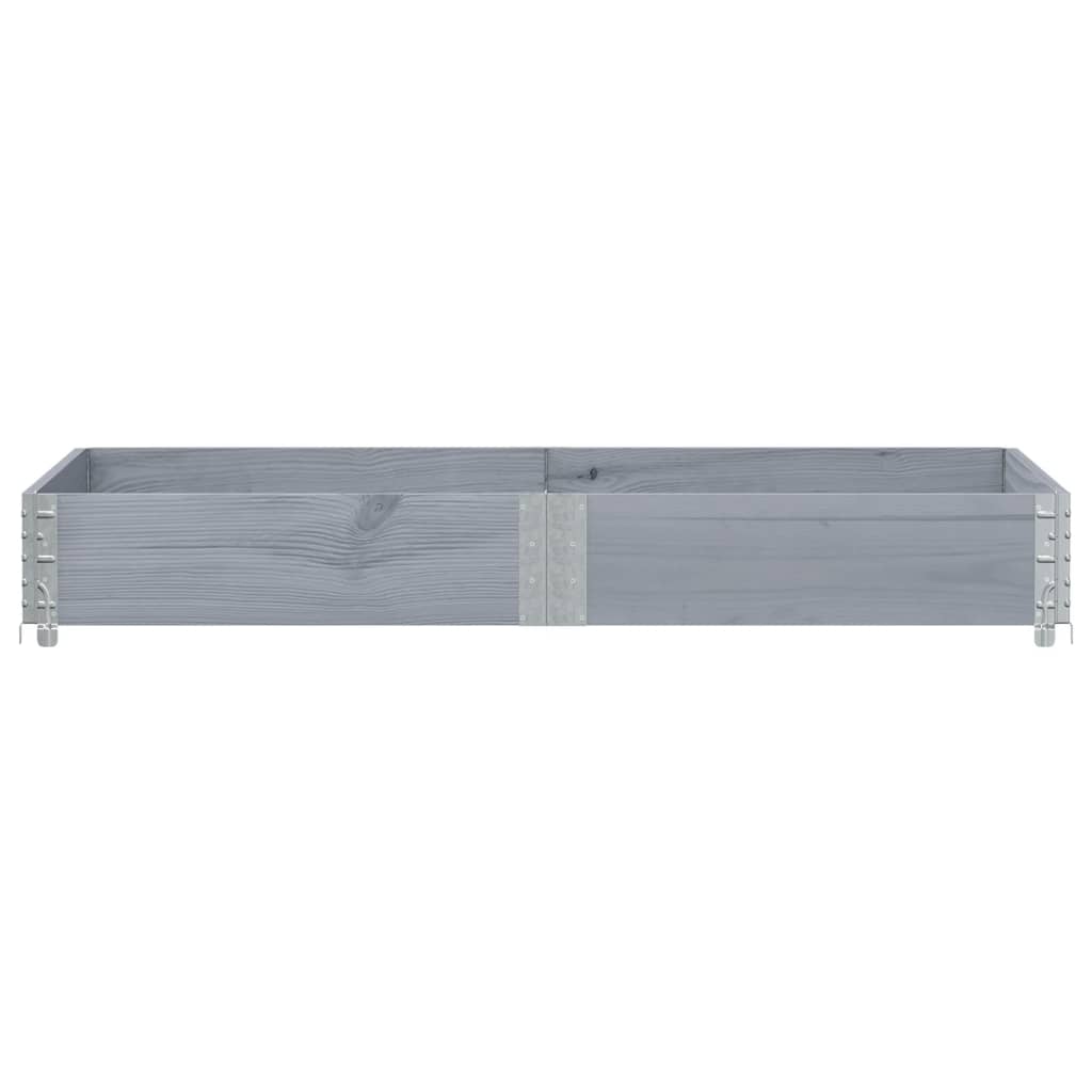Garden Planter Grey 150x100 cm Solid Wood Pine