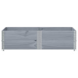Garden Planter Grey 150x100 cm Solid Wood Pine