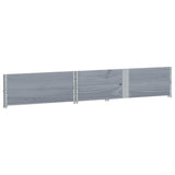 Garden Planter Grey 150x100 cm Solid Wood Pine