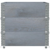 Garden Planter Grey 80x60 cm Solid Wood Pine