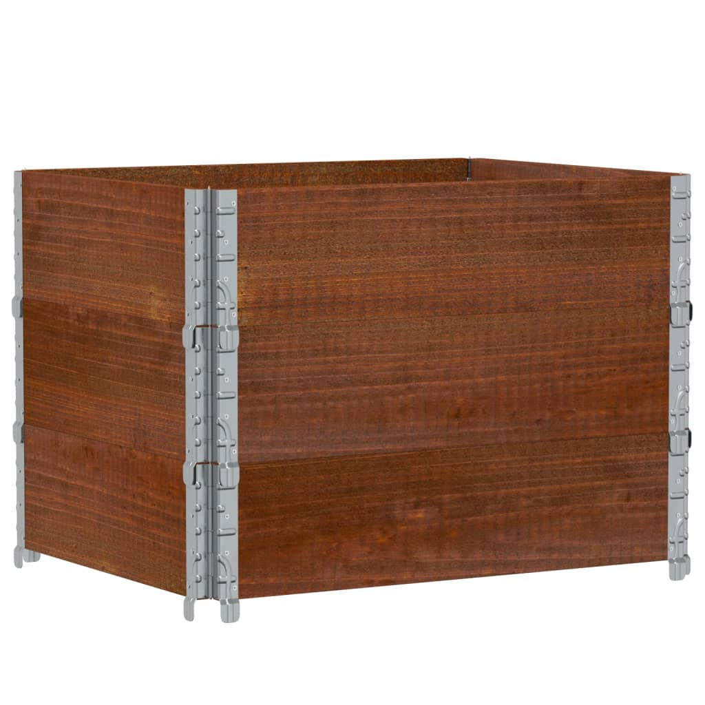 Garden Planter Brown 80x60 cm Solid Wood Pine