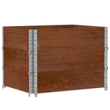 Garden Planter Brown 80x60 cm Solid Wood Pine