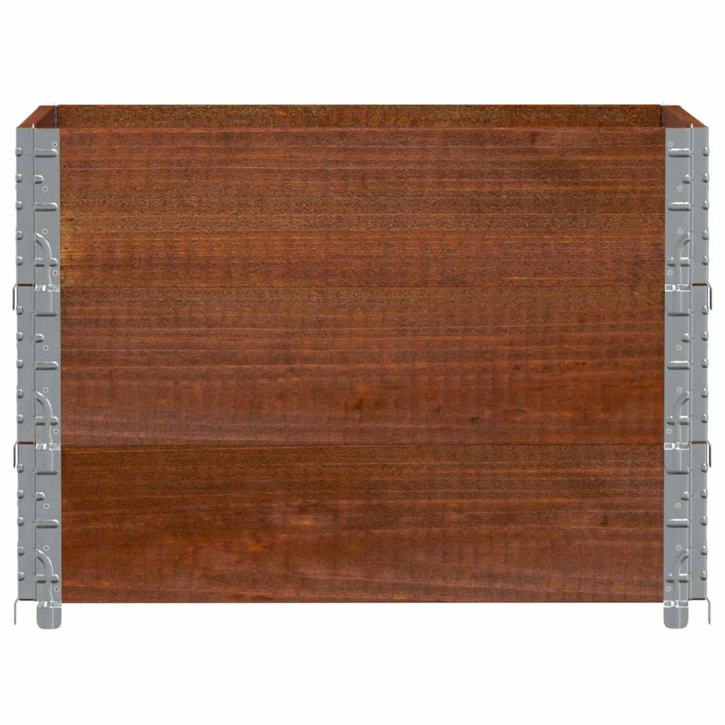 Garden Planter Brown 80x60 cm Solid Wood Pine