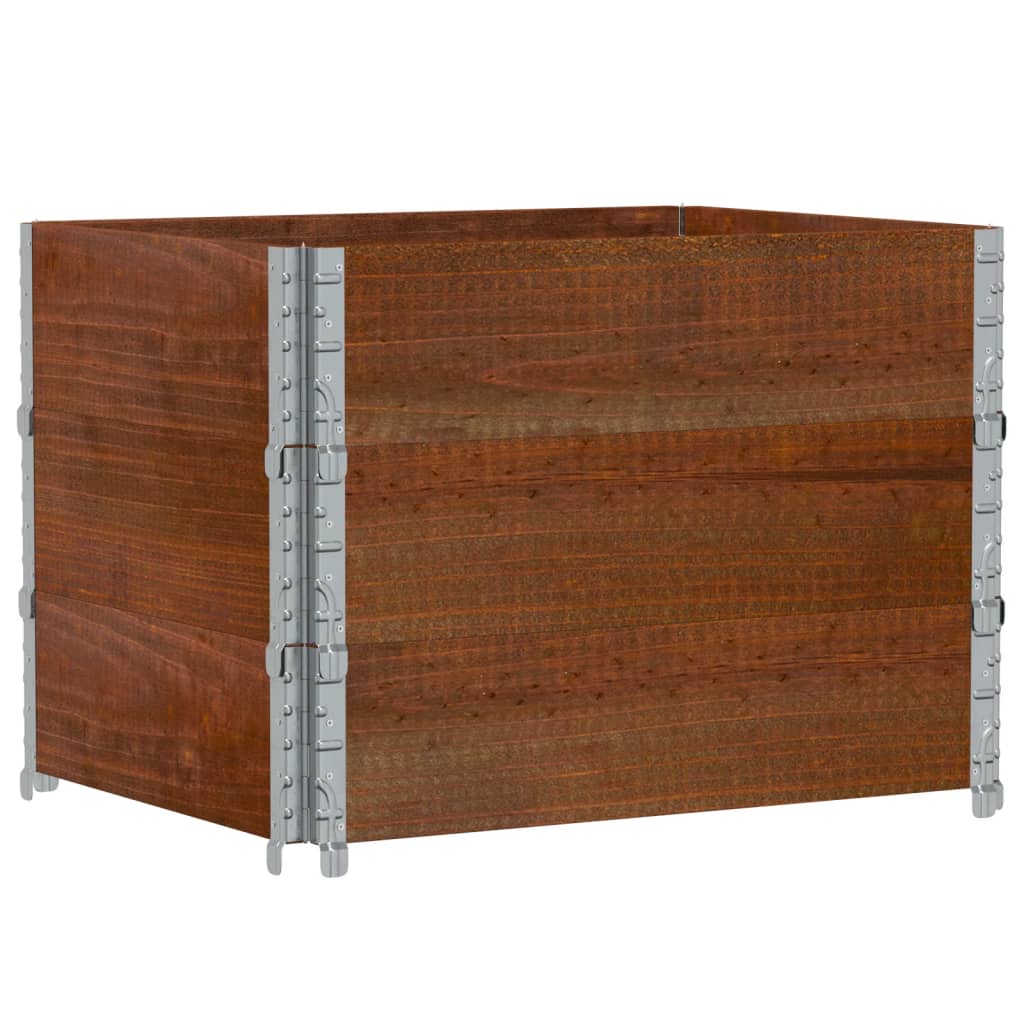 Garden Planter Brown 80x60 cm Solid Wood Pine
