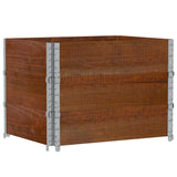 Garden Planter Brown 80x60 cm Solid Wood Pine
