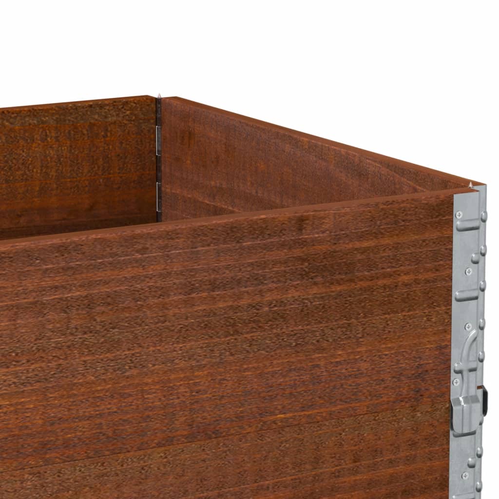 Garden Planter Brown 80x60 cm Solid Wood Pine