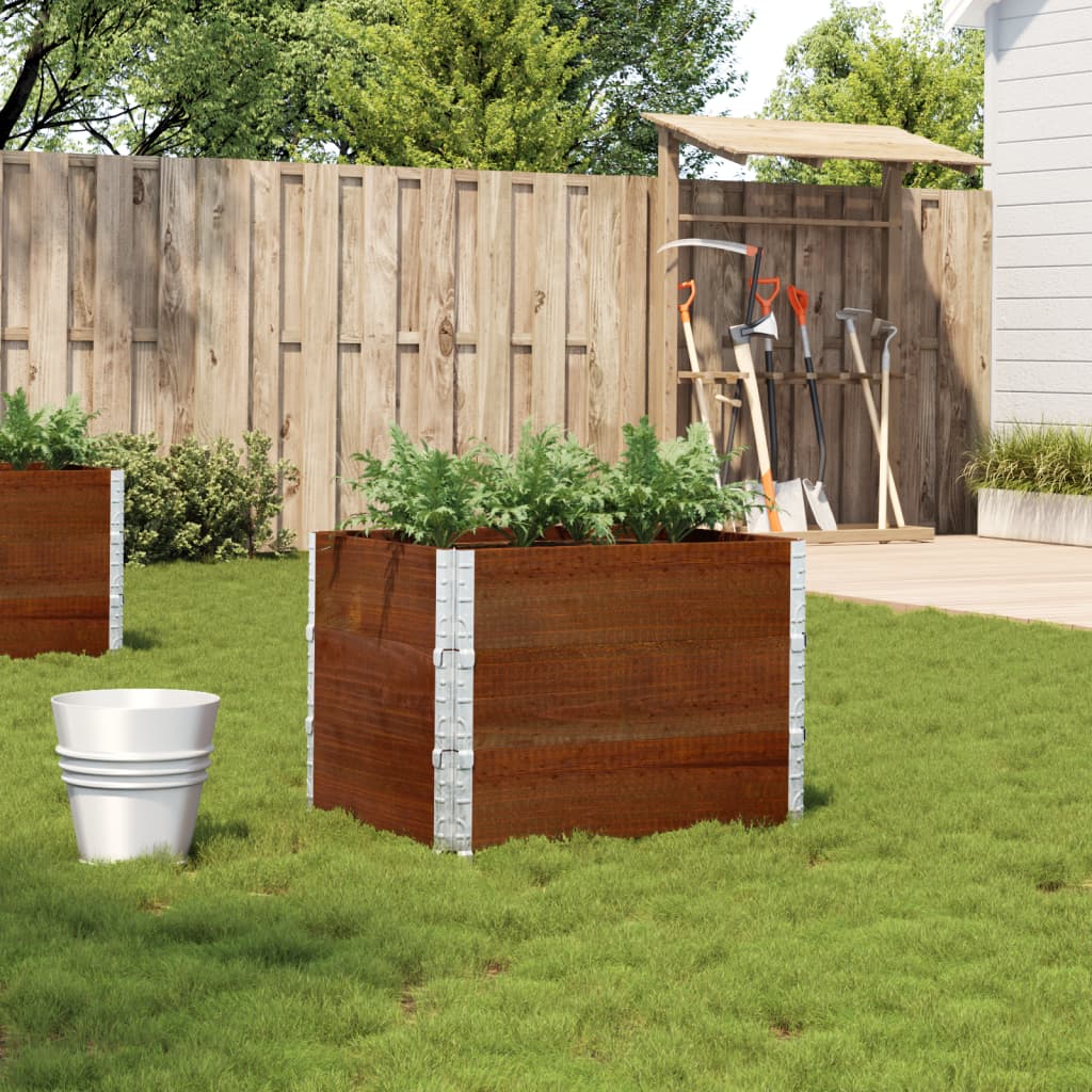 Garden Planter Brown 80x60 cm Solid Wood Pine