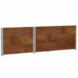 Garden Planter Brown 120x80 cm Solid Wood Pine