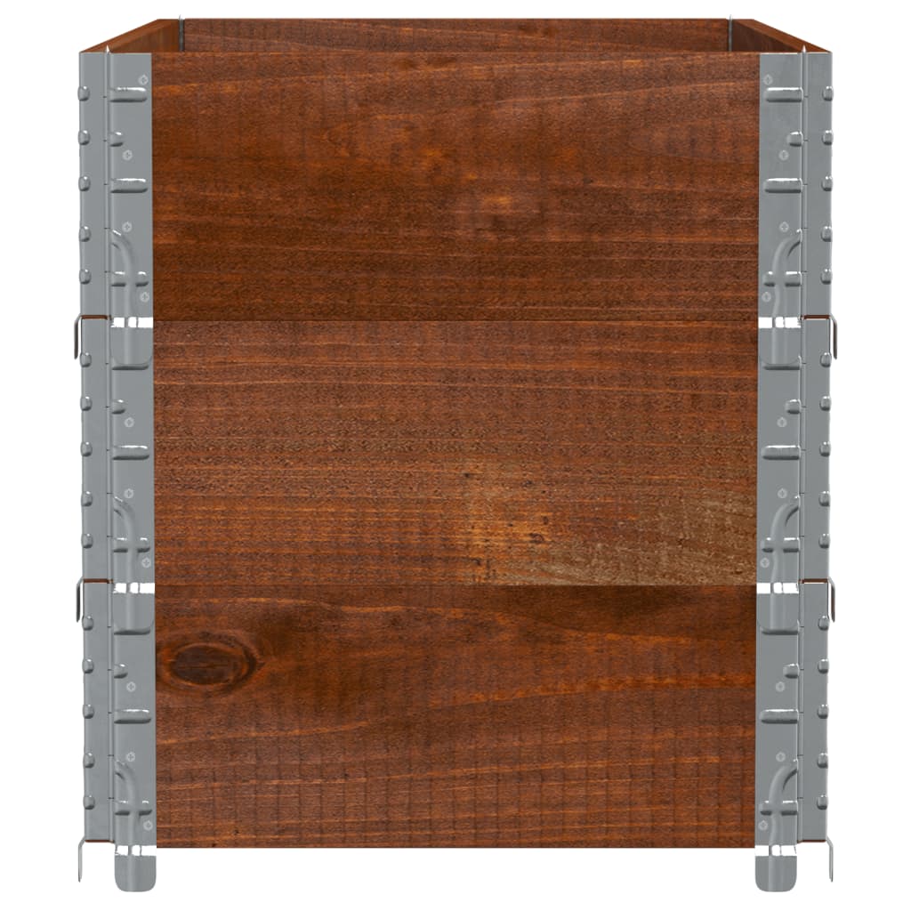 Garden Planter Brown 100x50 cm Solid Wood Pine