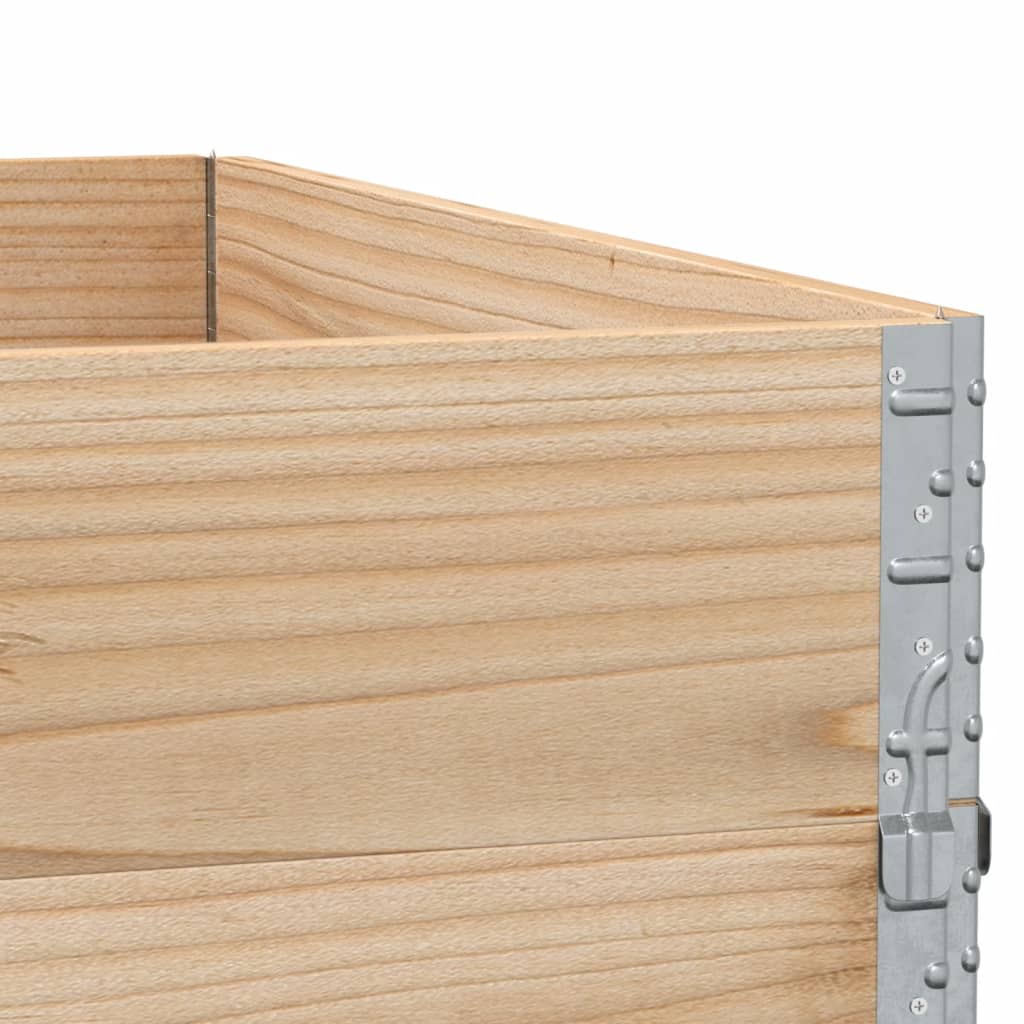 Garden Planter 100x100 cm Solid Wood Pine