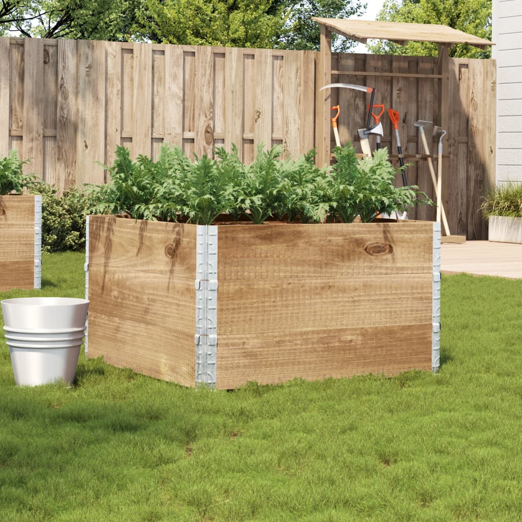 Garden Planter 100x100 cm Solid Wood Pine