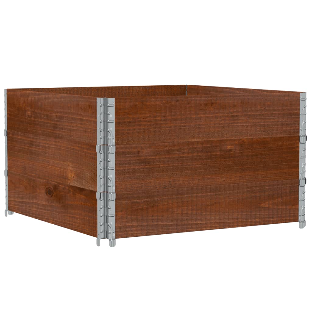 Garden Planter Brown 100x100 cm Solid Wood Pine