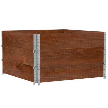 Garden Planter Brown 100x100 cm Solid Wood Pine