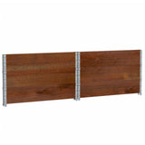 Garden Planter Brown 100x100 cm Solid Wood Pine