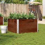 Garden Planter Brown 100x100 cm Solid Wood Pine