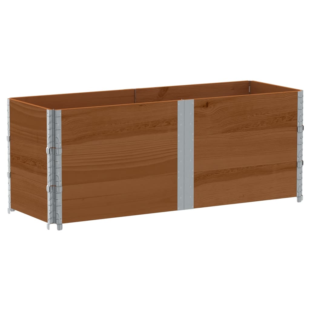 Garden Planter Brown 150x50 cm Solid Wood Pine