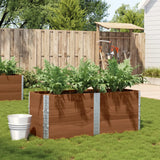 Garden Planter Brown 150x50 cm Solid Wood Pine