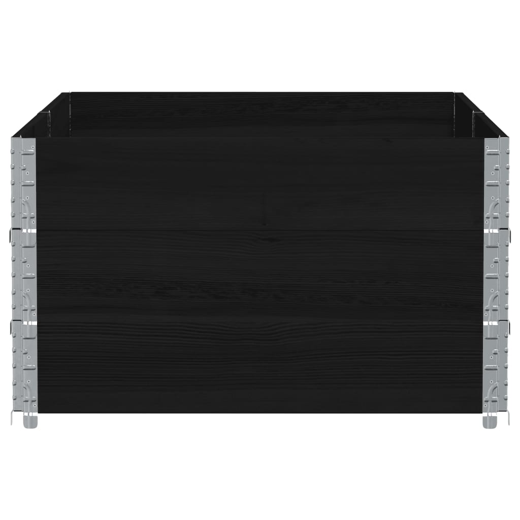 Garden Planter Black 150x100 cm Solid Wood Pine