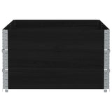 Garden Planter Black 150x100 cm Solid Wood Pine