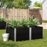 Garden Planter Black 150x100 cm Solid Wood Pine