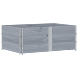Garden Planter Grey 150x100 cm Solid Wood Pine